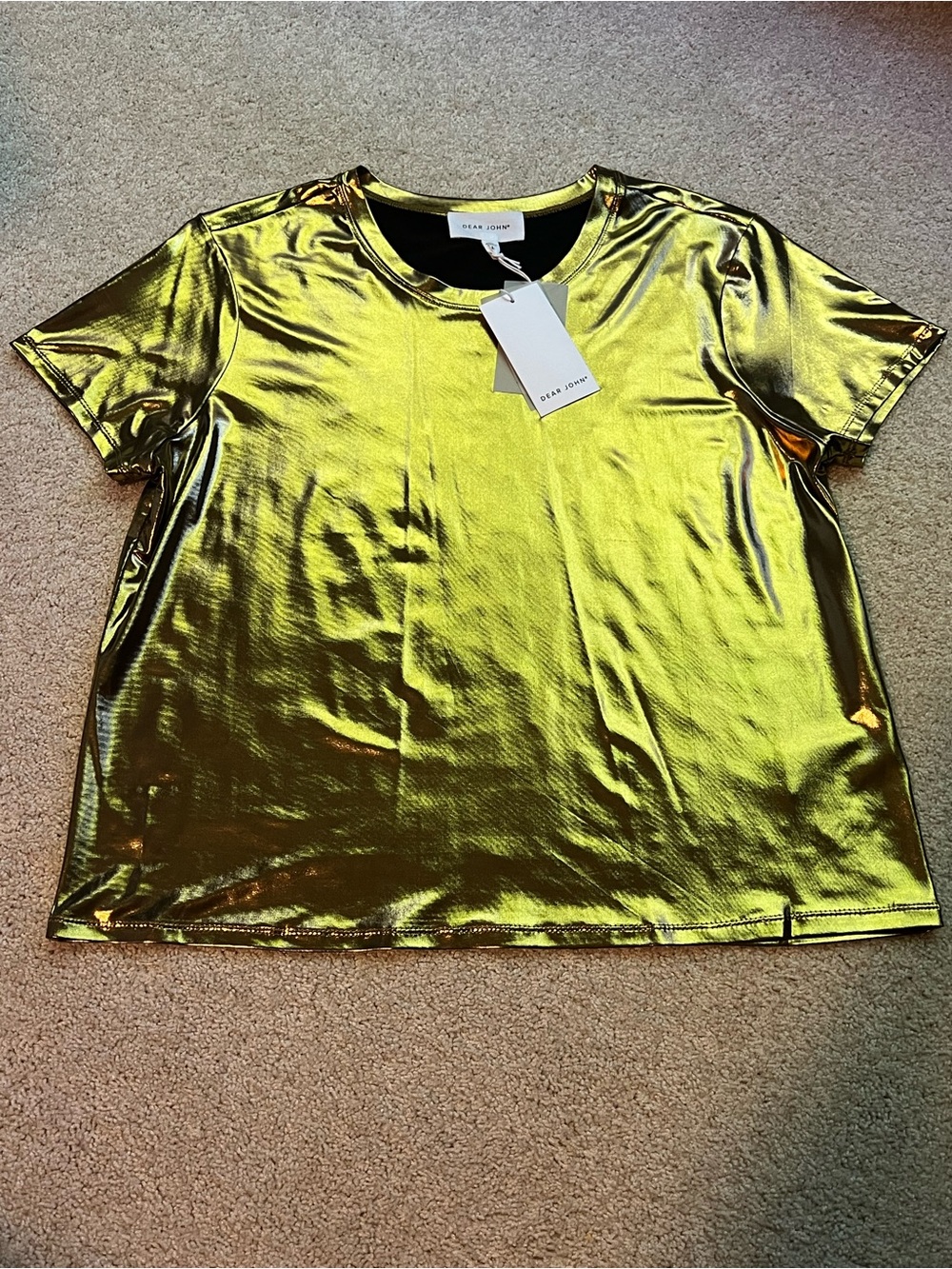 Dear John Metallic Gold Short-Sleeve Tee